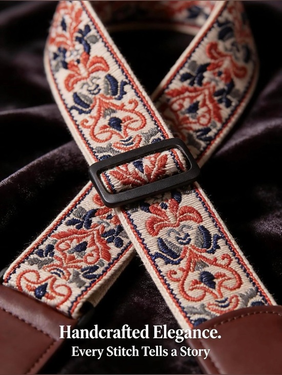 Other - Guitar or Ukulele Elegant Embroidered Strap